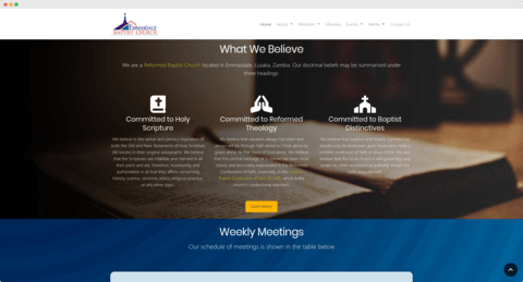 Emmasdale Baptist Church website