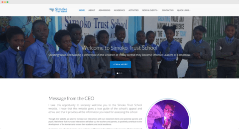 Simoko Trust School website